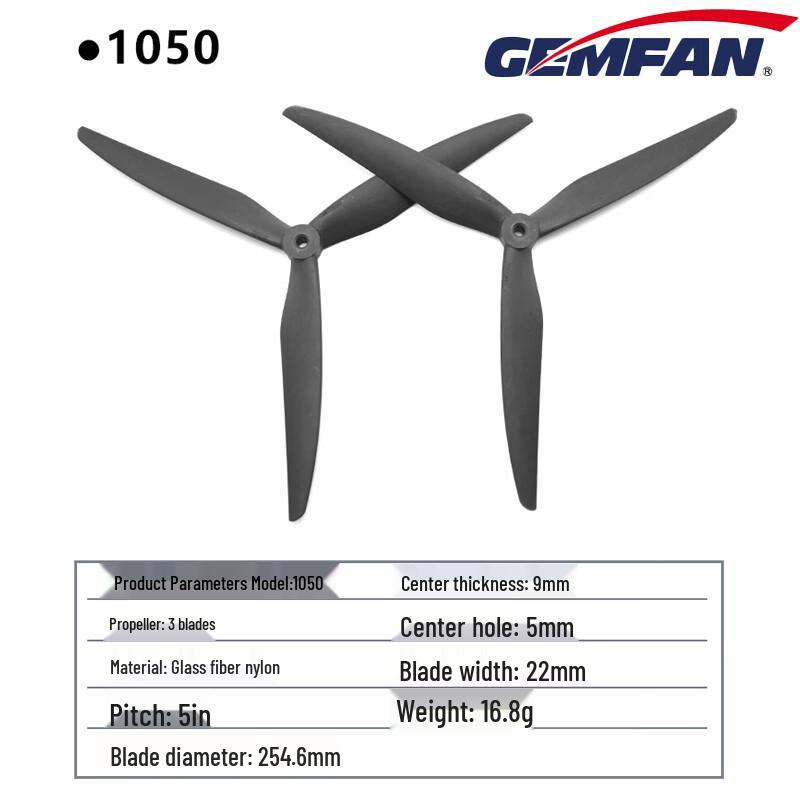 GEMFAN 10-inch 3-Blade FPV Drone Propellers