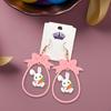 Easter Earrings for Women Rabbit Pink Ornament Girls Drop Dangle Bunny