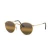 Солнцезащитные очки Ray-Ban Polarized Metal Round Мужские очки Золотые RB3447001G5