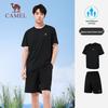 CAMEL Men's Quick-Dry Running T-Shirt & Shorts Set