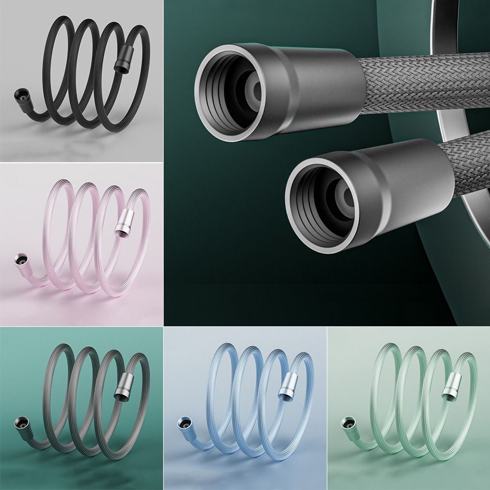 1.5/2 Meter Handheld Shower Hose Universal Interface Bath Shower Nylon Pipe Bathroom Accessories