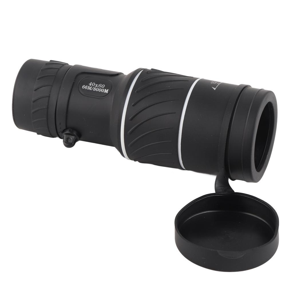 40 X 60 HD черный карманный телескоп для улицы с низкой освещенностью ночной съемкой с зеленой пленкой монокуляр