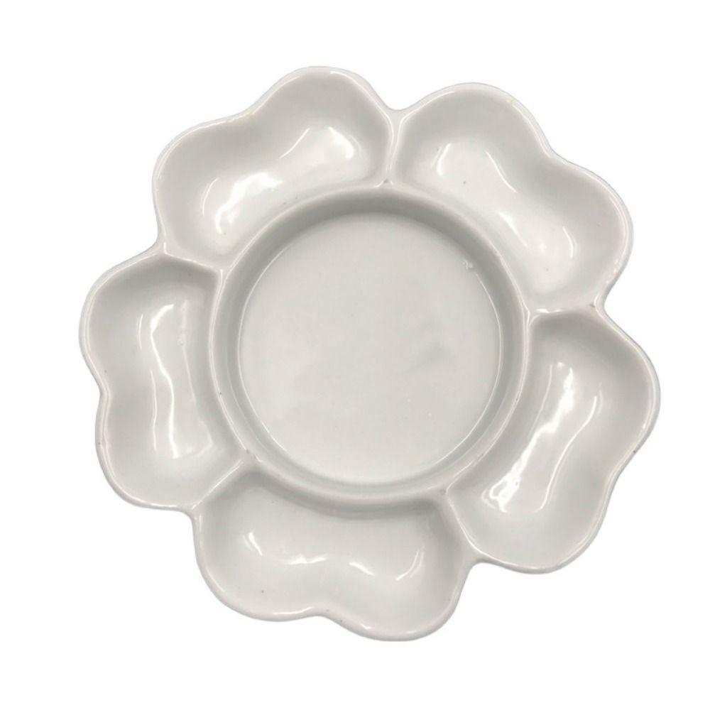 6/7 сетка фарфоровая палитра керамическая тарелка для краски цветущая слива палитра лоток для художника