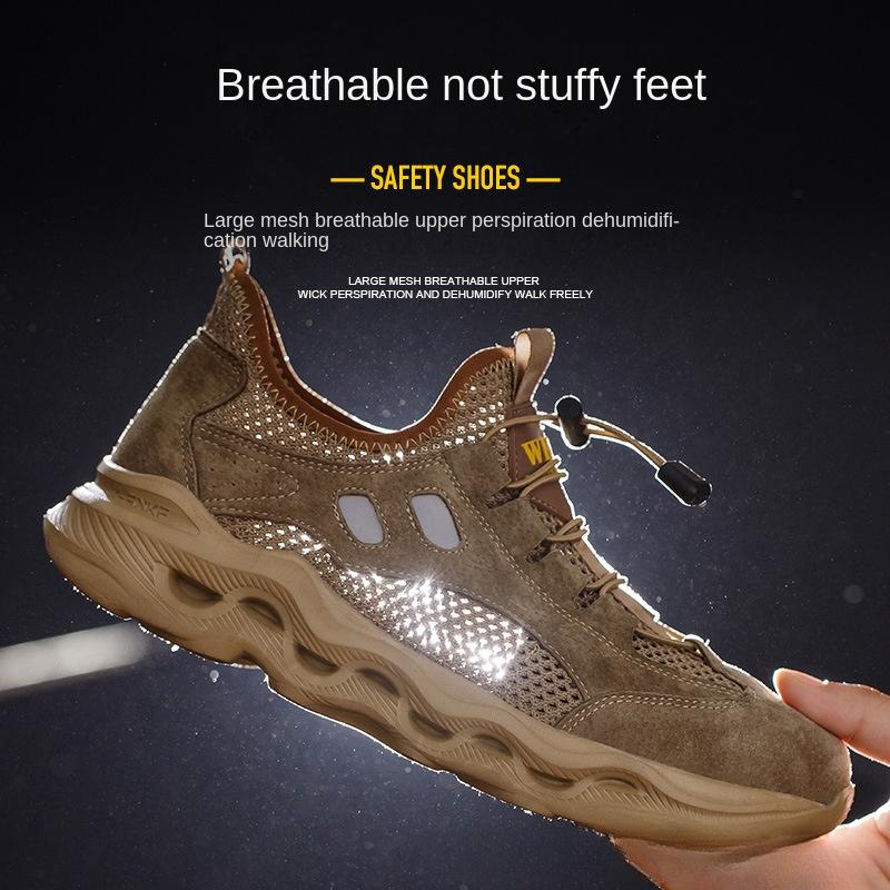 Новые сверхлегкие рабочие ботинки для мужчин, утепленные, ударопрочные и устойчивые к проколам рабочие ботинки