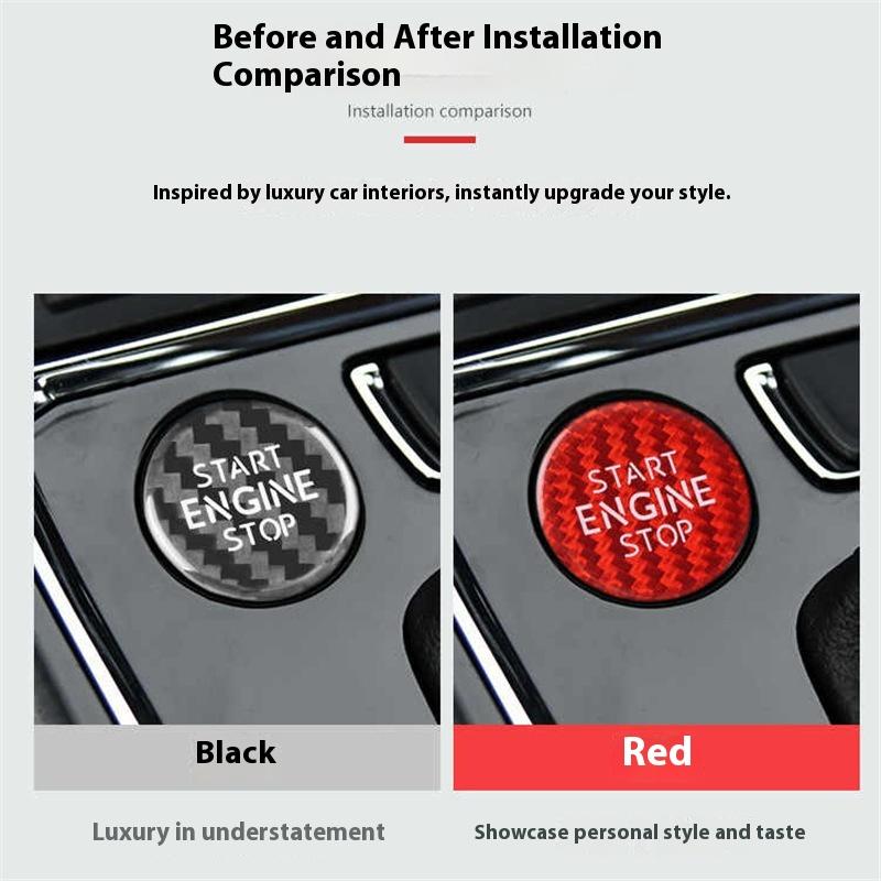 DCLR3 Applicable to 18-20Skoda Kamiq Superb Octavia Car Engine Start/Stop switch cover Button Decorative Stickers