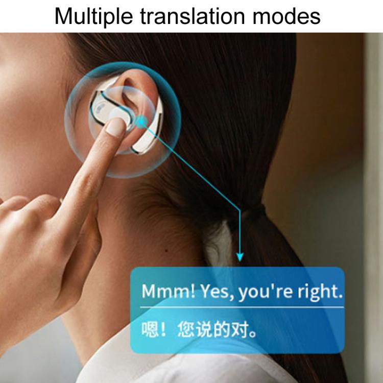 M76 Интеллектуальный AI-переводчик Цифровой дисплей Bluetooth-наушники