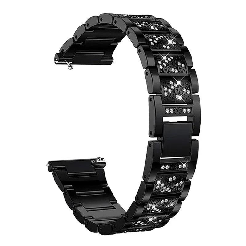 Diamond Strap and Case for Redmi Watch 5 Active Redmi Watch 3 Active/3 Lite Stainless Steel Watchband