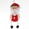 Christmas Ornaments: Snowman, Reindeer & Santa Plush Pendants