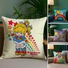 R-Rainbows Cute B-Brite Pillow Case Plush Fabric Soft Double Sided Print Sofa Cushion Cover Throw Pillow Covers