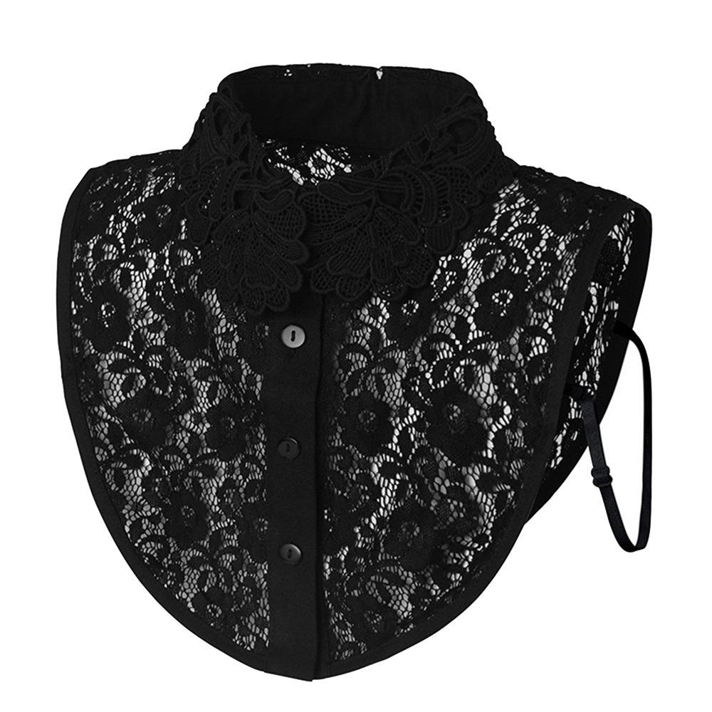 Съемный Кружевной Воротник-Обманка Новый Модный Лацкан Половина Рубашки Женский Девочки