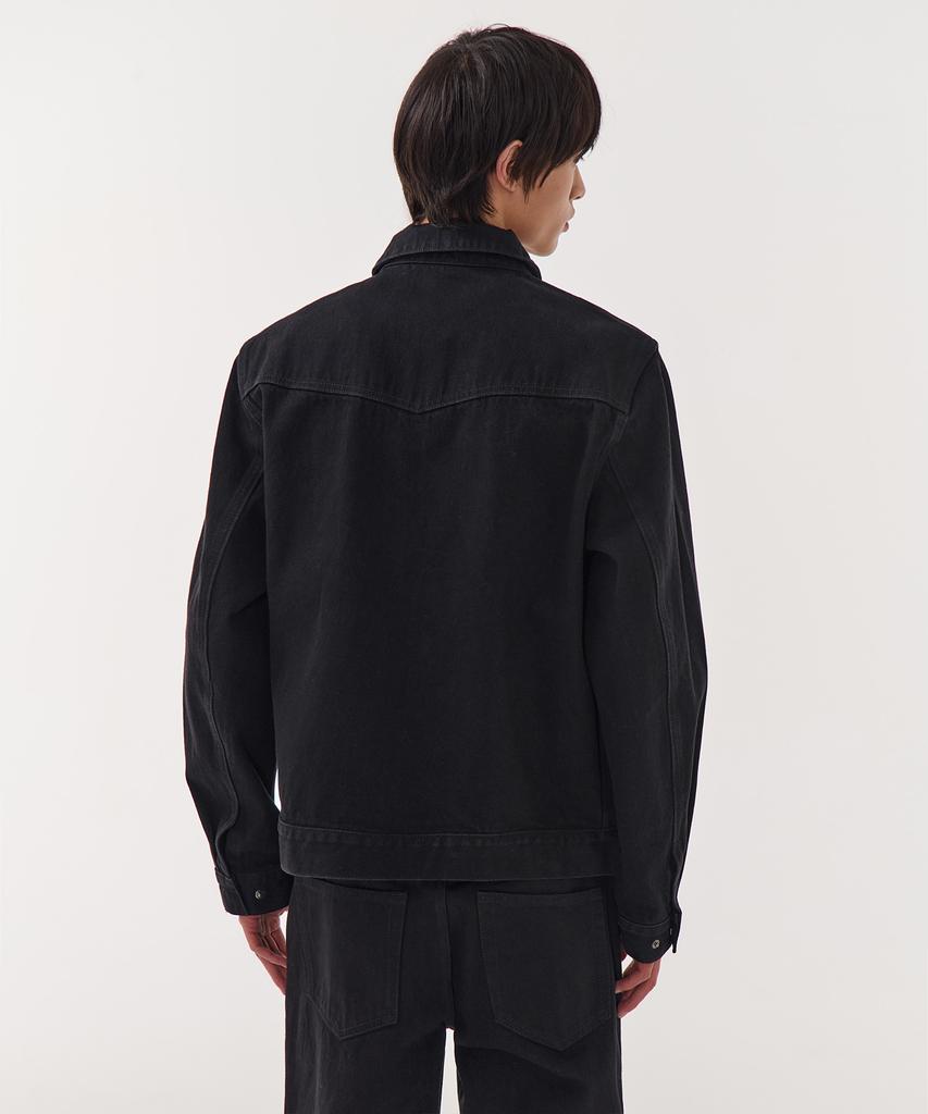 Musinsa Standard Denim Zip-Up Western Jacket [Black]