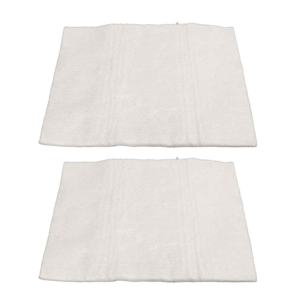 2 Pcs Motorcycle Exhaust Pipe Silencer Cotton Fiberglass 35x25cm Sound Absorbing Packing Cloth