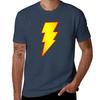 Футболка с логотипом Shazam Ретро-принт Повседневный топ