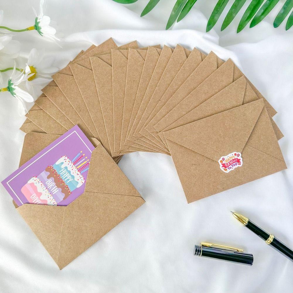 20pcs Combination Set Birthday Greeting Card DIY Message Cards For Kids Friends Family