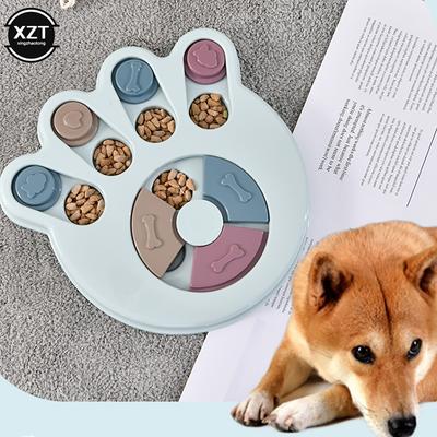 Игрушки-головоломки для собак, медленная кормушка, интерактивные, повышающие IQ щенков, дозатор еды, медленное поедание, нескользящая миска, для кошек и собак, обучающая игра
