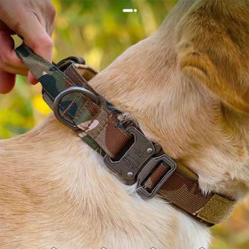 Large Dog Collar Dog Harness And Leash Set Pet Training Vest Tactical German Shepherd K9 Harnesses For All Sizes Dogs