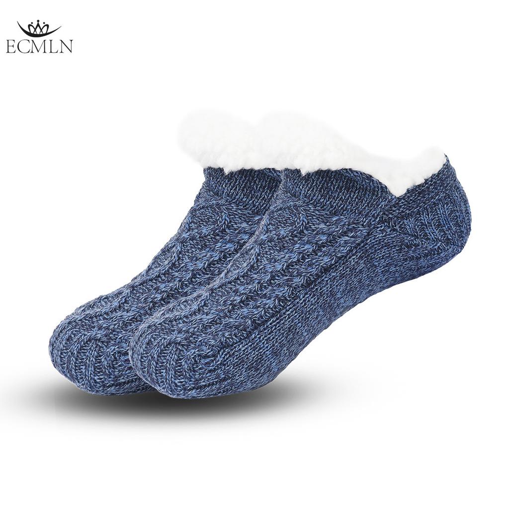 Unisex Fluffy Fuzzy Warm Slipper Socks for Men Women Thick Fleece Lined Non-Slip Socks Indoor Floor
