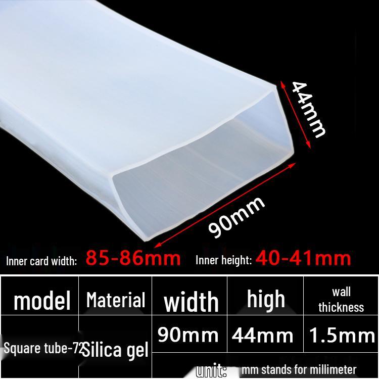 High-Temperature Resistant Silicone Square Tubing: Durable, Customizable, Aging-Resistant Rubber Sheath and Hollow Sealing Strip.