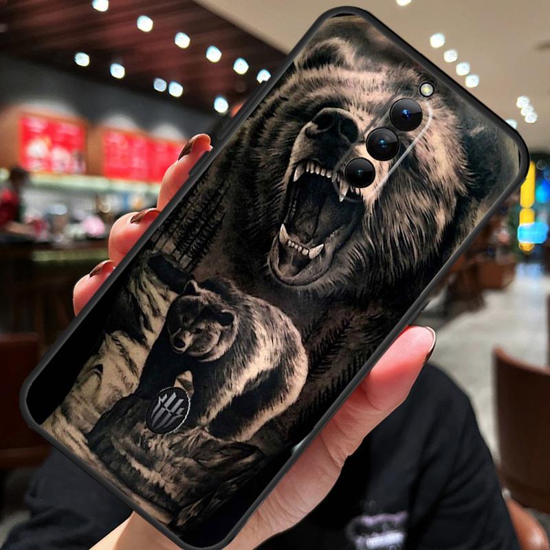 Милый чехол Медведь Гризли для ZTE Nubia Red Magic 10S 10 8 9 8S 9S 11 Pro Plus 10 Air 5G 6R 6 7 6S 7S Pro