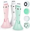 4 In 1 Electric Facial Cleansing Brush Rechargeable Waterproof Spin Sonic Exfoliator Face Scrubber Cleanser Skin Care Machine