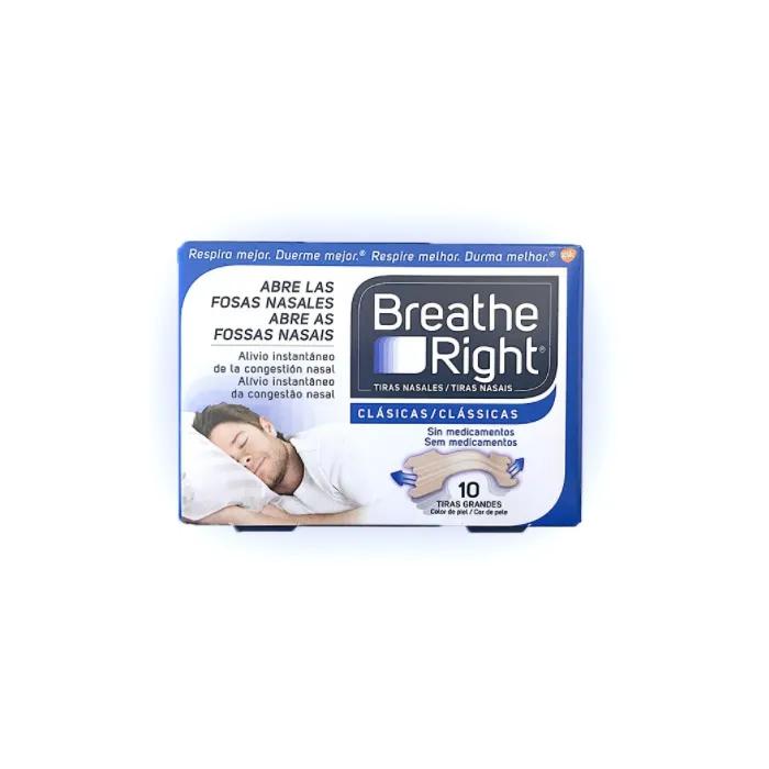 BREATHE RIGHT Назальные полоски большого размера 10 штук