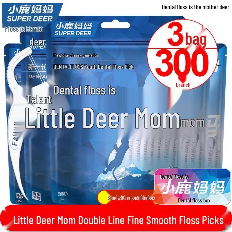 Зубочистки с двойной нитью Little Deer Mom