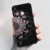 Black Case For Itel P33 Plus Bumper Soft Silicone Jelly Shell Anime Popular Sunflower Wildflower Painted Shockproof Cover