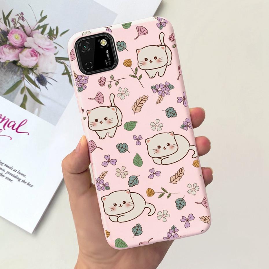 Case For Huawei Y5p Cute Animal Cartoon Candy Color Soft Silicone TPU Phone Bumper For Huawei Y5P 2020 Y 5P DRA-LX9 Back Cover