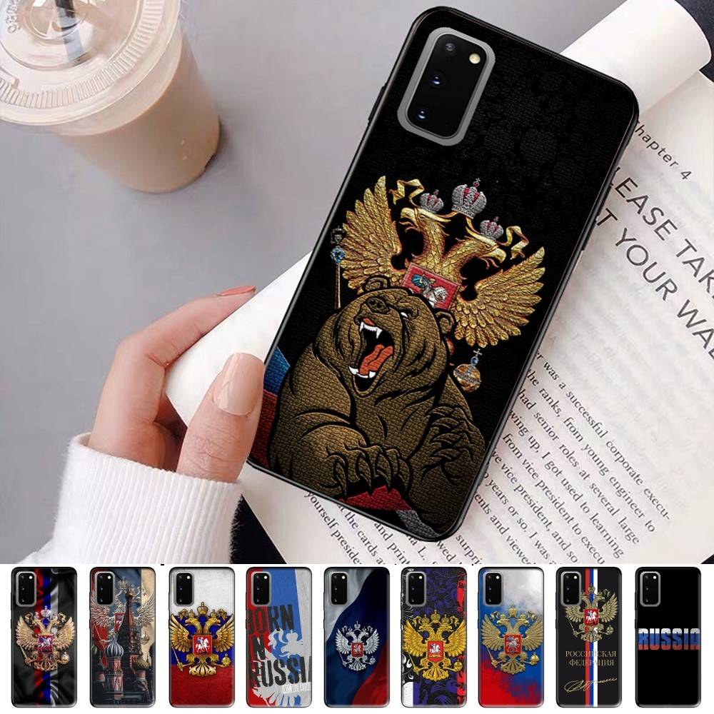 Popular Flag Of Russia Phone Case For Samsung S 24 Fe 25 Ultra Plus 20 Lite 21 30 22 23 24 22 Ultra 5G Fundas