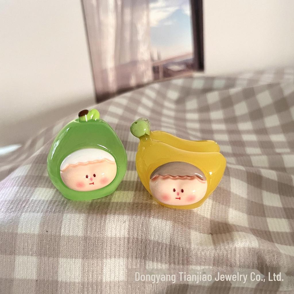 Креативные Лилит Ли Си Однотонные Смоляные Фруктовые Украшения - DIY Ювелирные Изделия и Веселый Блайнд Бокс