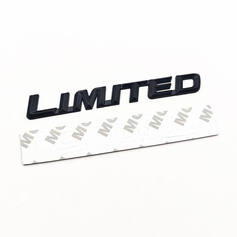 3D Metal Letters Logo Limited Emblem Car Fender Badge Rear Trunk Sticker for Toyota Highlander Jeep Limited Sticker Accessories AKZ1