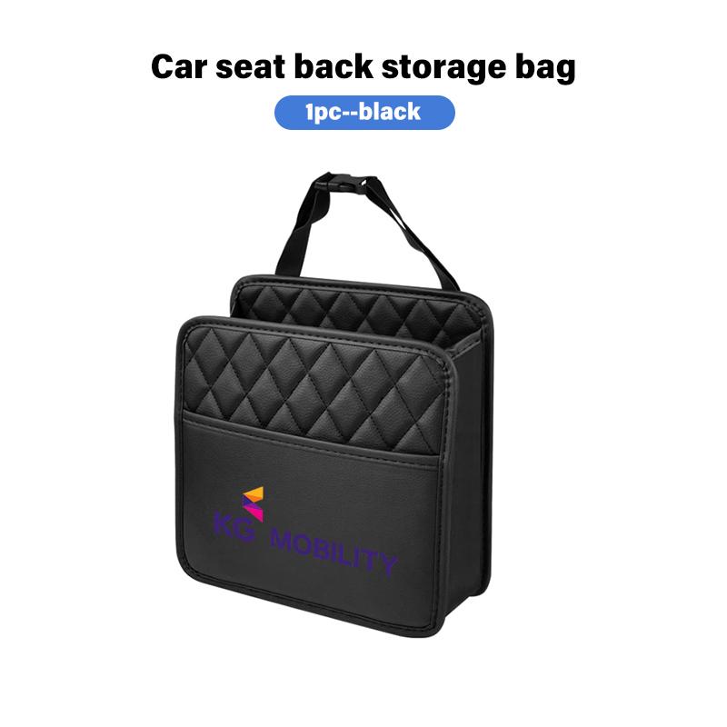 For SsangYong Car Back Seat Storage Bag Organizer Box Auto Accessories Rexton Y400 Y450 G4 2021 2022 Kyron Rodius Tivoli
