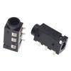 10Pcs Through Holes Pcb Horizontal 4 Contact 4 Conductor Right Angle No Internal Switch 4 Pole Trrs 3.5Mm Audio Jack Connector