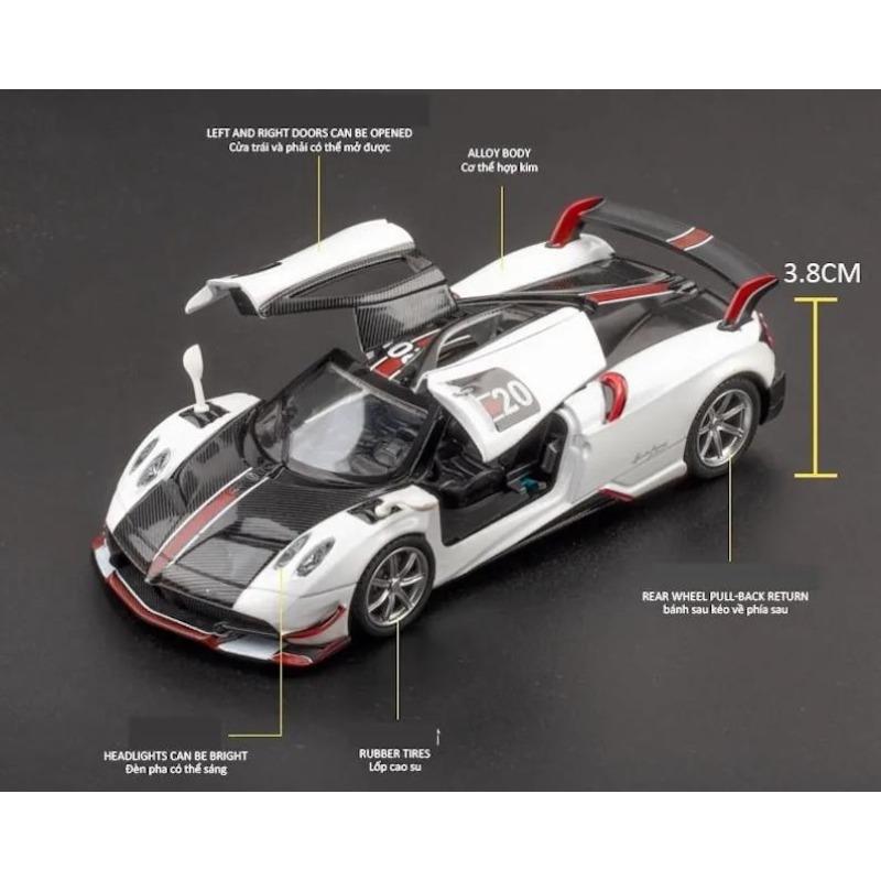 Pagani Huayra 1/32 литая спортивная модель автомобиля со звуком и светом, коллекционная игрушечная гоночная машина
