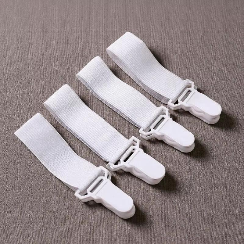 4-24Pcs Bed Sheet Elastic Gripper Clip Strap Fastener Mattress Cover Holder Grips