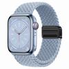 Эластичный радужный нейлоновый плетеный ремешок для Apple Watch с магнитной застежкой