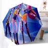 1pc Vortex Heroes: A Dynamic Trio of Characters Umbrella with Plastic Handle,Suitable for All Seasons Home Travel Outdoor UmbrellaFP120