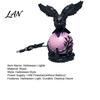 Spooky Crow Figurine Gothic Lamp, with Purple Light Ball, Resin Halloween Night Light, USB Powered Dark Style Statue for Bedroom Living Room Desk