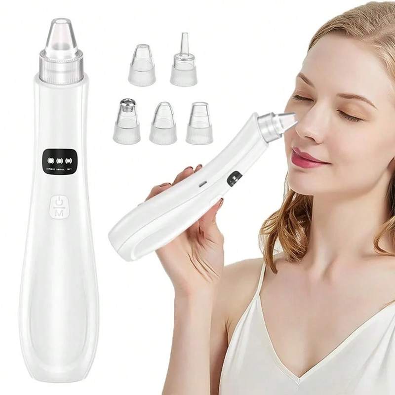 Visual Pore Cleaner Electric Blackhead Remover Device with 5 Suction Levels Deep Cleansing Facial Vacuum for Blackheads and Acne
