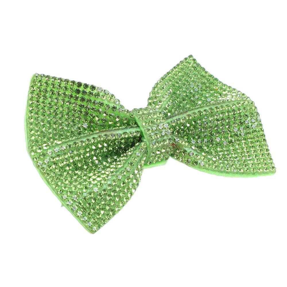 2pcs Shiny Design Sequin Hair Clips Handmade Crystal Rhinestone Bows Glitter Hair Bows For Women