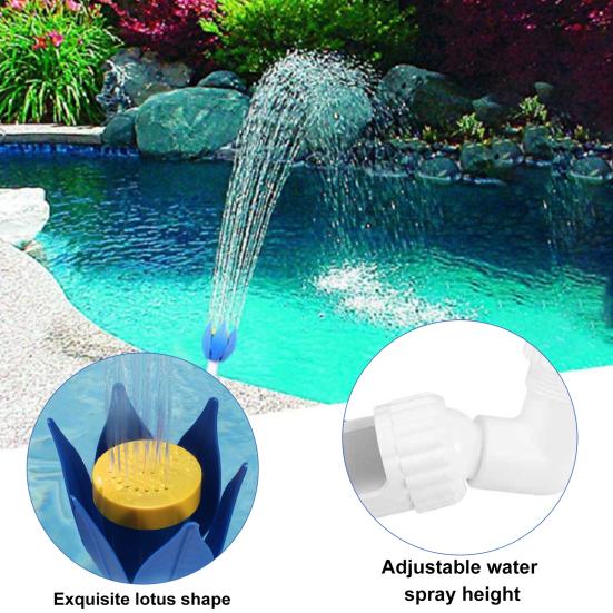 Pool Flower Waterfall Fountain Adjustable Outdoor Above-ground In-ground Swimming Pool Sprinkler Spray Device Pool Accessories