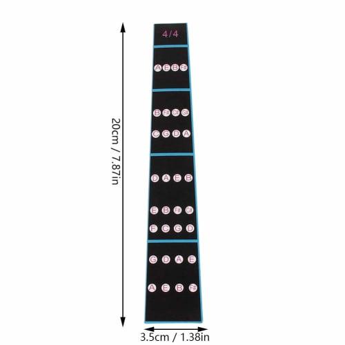 4/4 Size Violin Fretboard Stickers, Water & Heat Resistant, Scale Position Stickers for Practice