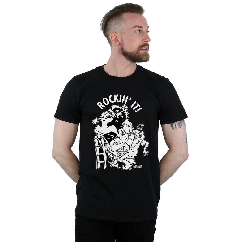 Scooby Doo Mens Rockin´ It Christmas T-Shirt