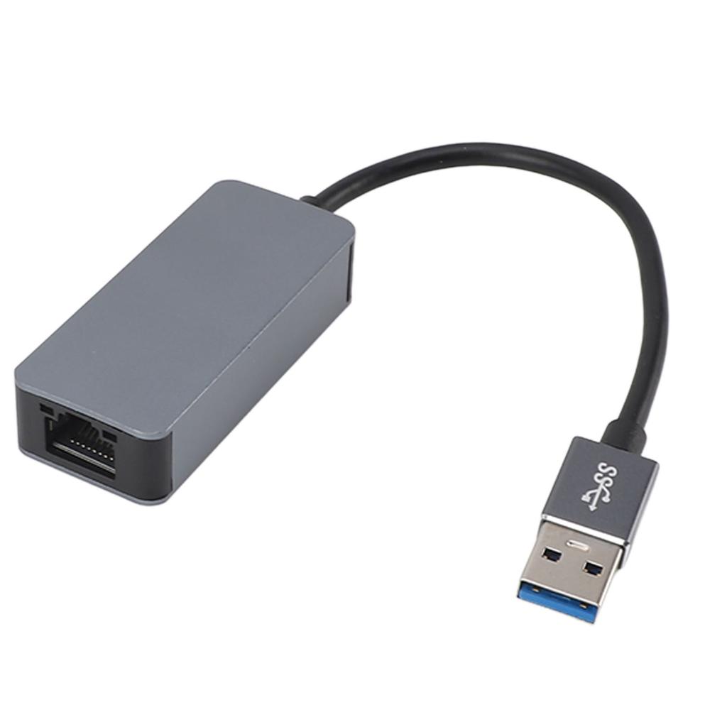 USB 3.0 to 2.5G Ethernet Adapter High Speed Plug and Play Portable USB 3.2 USB AM to 2.5Gbps Ethernet Adapter for