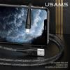 USAMS 2A 1 м 2 м 3 м Micro USB Type C Lightning Телефон Зарядка данных Плетеный кабель для iPhone 13 12 11 Huawei Samsung Xiaomi Redmi