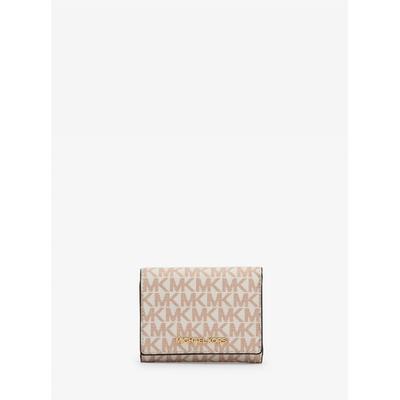 Компактный кошелек Jet Set Travel Medium Mk Signature 35h3gtve2v8183 Optical White Rose Gold
