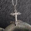 Vintage Personalized 3D Cross Pendant Necklace For Men Women  Punk Cool Simple Necklace Jewelry Accessories Gifts