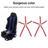 2PCS Simulated Driver Seat Belt Safety Simulation Strap for Axial 1 10 90018 RC Course TruckRed