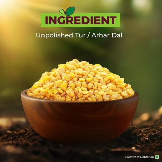 Aashirvaad Organic Arhar/Tur Dal, 500 г, 100% органический Arhar/Tur Dal, богатый белком
