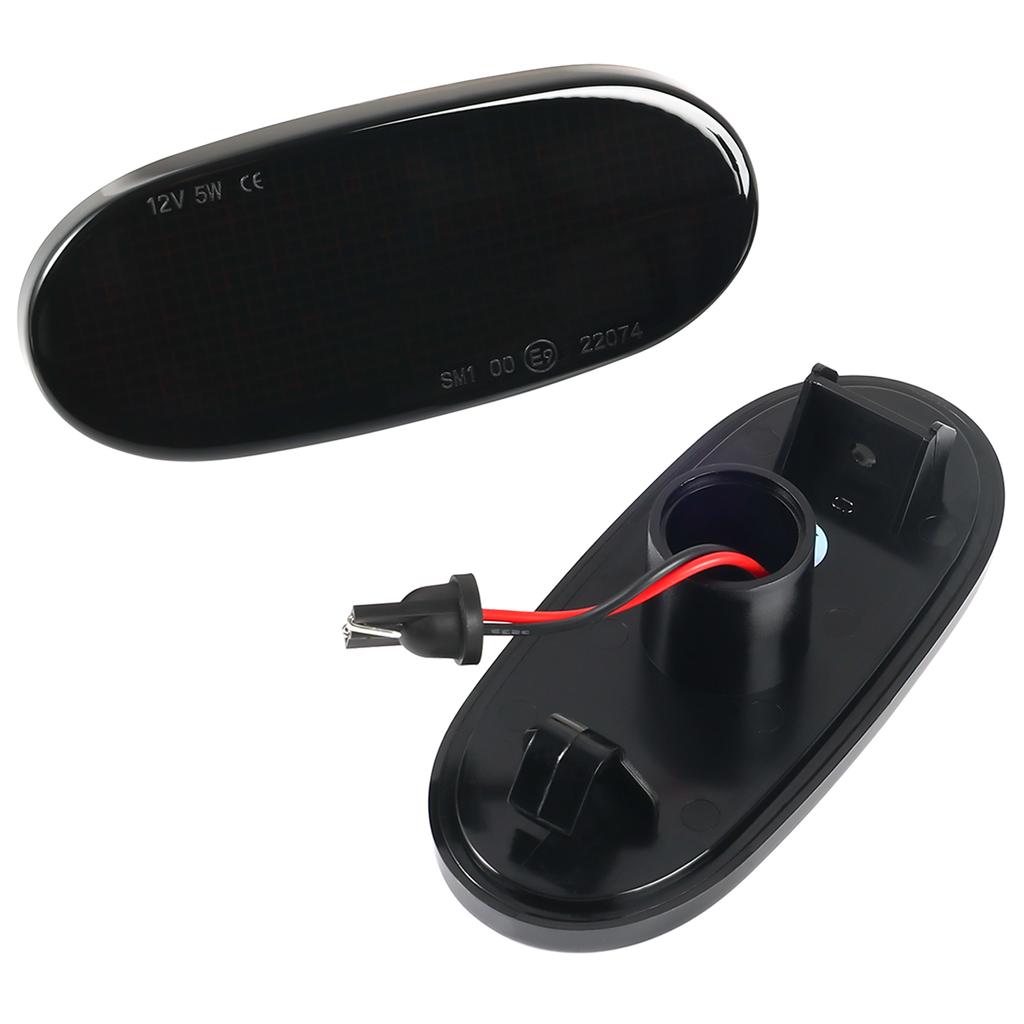 2 шт. Для Mercedes-Benz Sprinter W906 2006-2018 VW Crafter 2006-2016 Прозрачные и дымчатые линзы Светодиодные боковые габаритные огни Янтарные огни